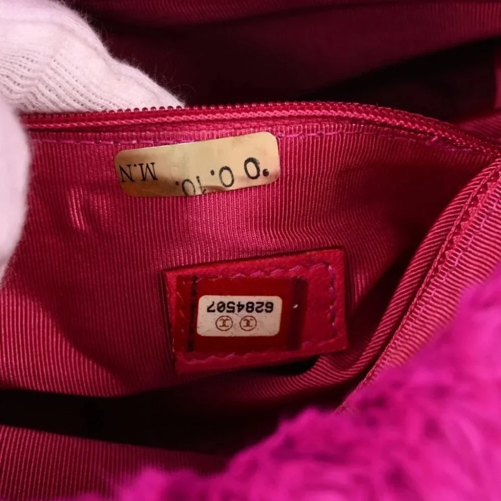 Chanel Pink Fur Chain Shoulder Bag 143554 - Picture 6 of 11